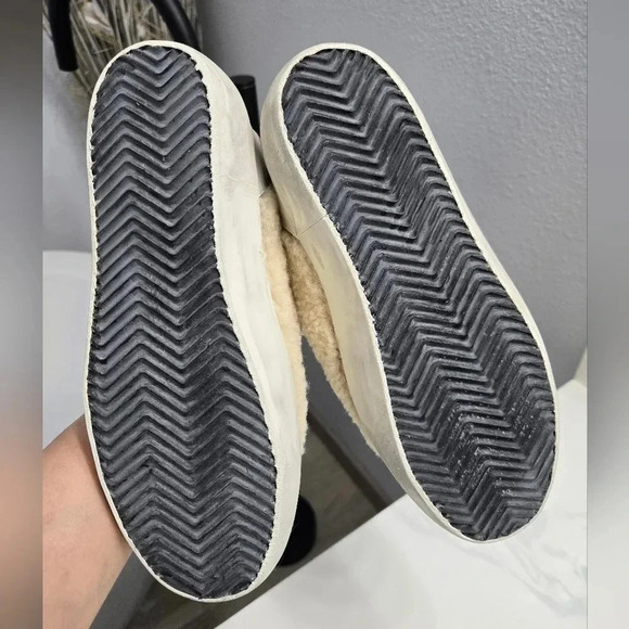 Golden Goose Leather & Shearling Trim Sneakers - Picture 8 of 17